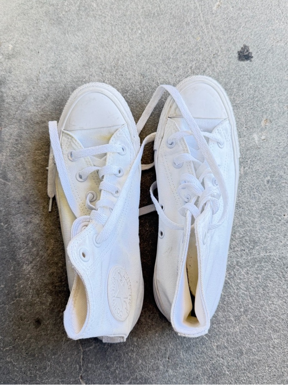 Converse White High-Top Canvas Sneakers